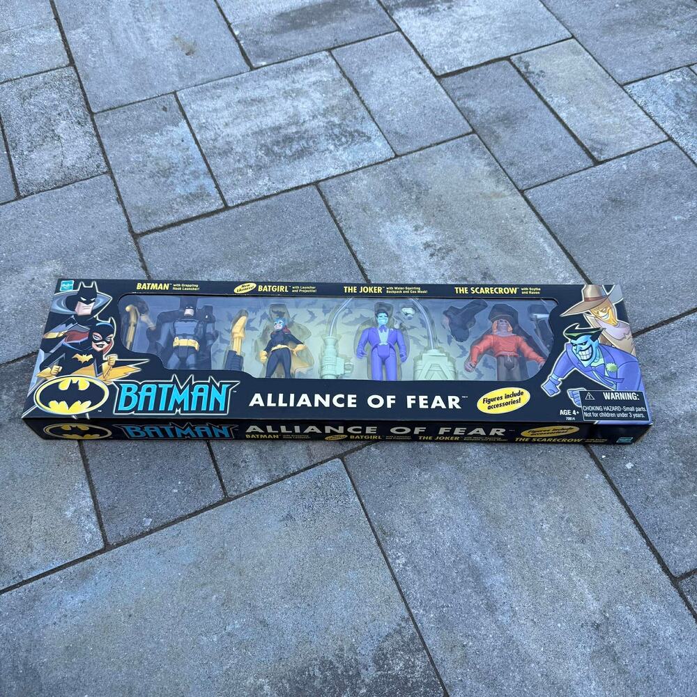 Vintage 2002 Hasbro Batman Alliance of Fear 4-Pack Sealed Batgirl Scarecrow Rare
